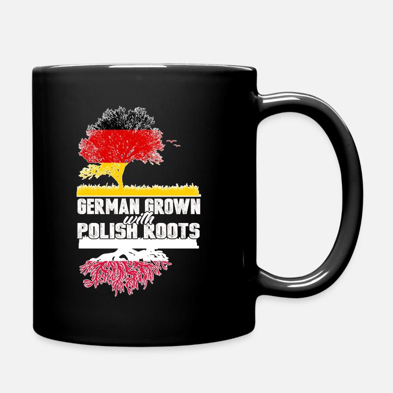 Polish Roots Polnische Wurzeln - Tasse einfarbig - Schwarz