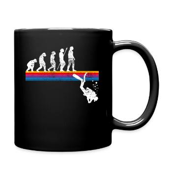 Tauchen - Tasse einfarbig - Schwarz - Rechts