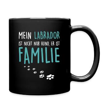 Labrador - Tasse einfarbig - Schwarz - Rechts
