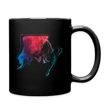 Kletter-Tshirt, Bouldern, Männer Frauen Kinder - Tasse einfarbig - Schwarz - Rechts