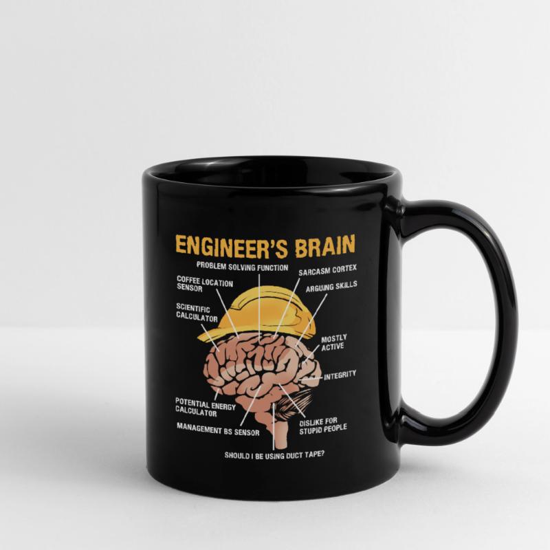 Engineer Brain Mechanical Engineering Electrical Engineering Full Colour Mug
