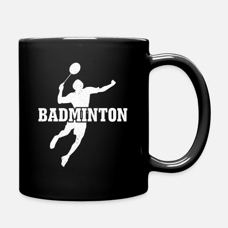 Chemise drôle de badminton - Mug uni - noir