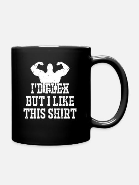Funny Gym Shirt - Full Colour Mug - black