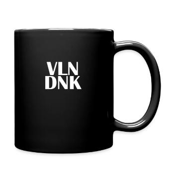 VLN DNK Vielen Dank Bedanken Danken Geschenk - Tasse einfarbig - Schwarz - Rechts