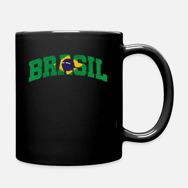 Drapeau du brésil - Mug uni - noir