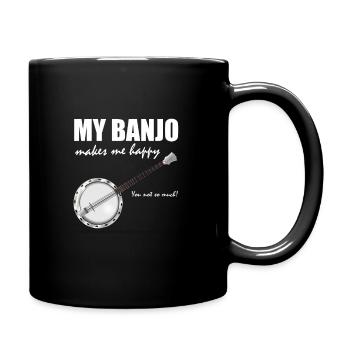 Banjo - Tasse einfarbig - Schwarz - Rechts