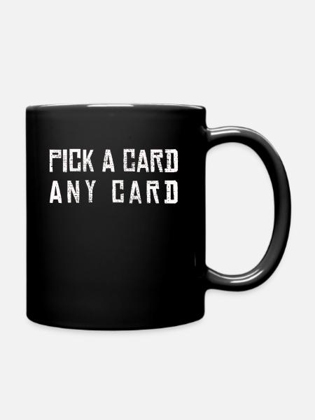 Kartenspiel - Tasse einfarbig - Schwarz