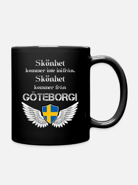 Göteborg - Tasse einfarbig - Schwarz