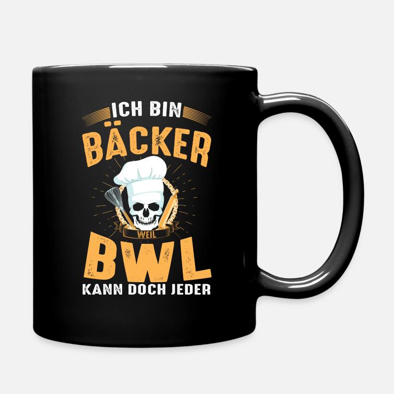 Bäcker lustiger Spruch - Tasse einfarbig - Schwarz