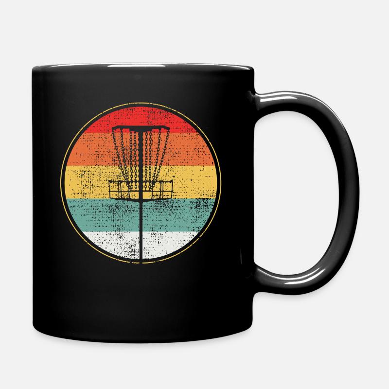Retro Disc Golf - Mug uni - noir