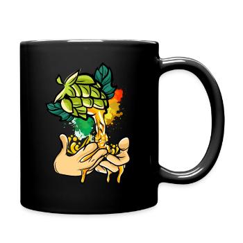 Craft Beer Hops Malt Hobbybrauer Braumeister - Full Colour Mug - black - Right