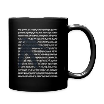Billiard pocket billiard - Full Colour Mug - black - Right