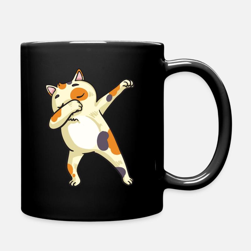 Tamponner cadeau de danse d'amoureux de chat - Mug uni - noir