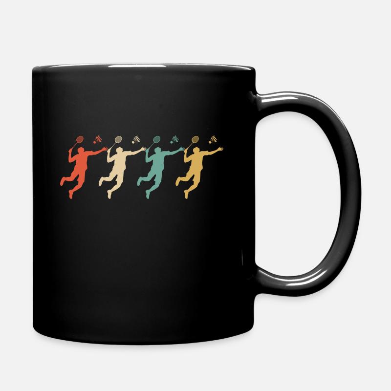 Badminton badminton racket badminton - Full Colour Mug - black
