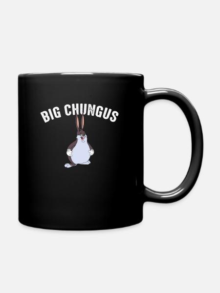 Big Chungus meme - Full Colour Mug - black