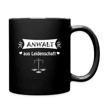 Anwalt - Tasse einfarbig - Schwarz - Rechts