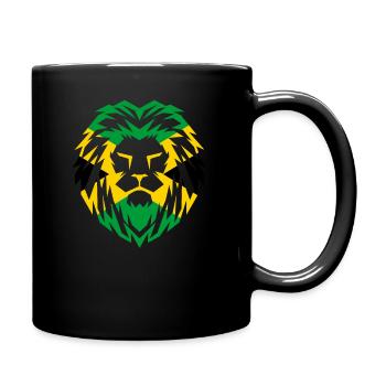Jamaica Lion Rastafarian Flag Gift Musique Reggae - Mug uni - noir - Droite