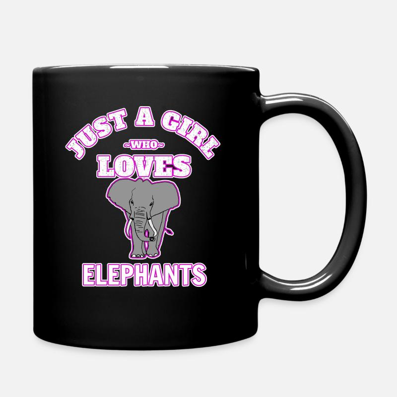 elephant - Full Colour Mug - black