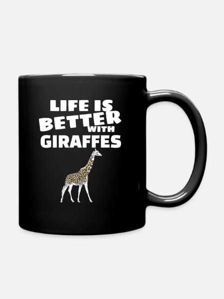 Giraffe - Tasse einfarbig - Schwarz