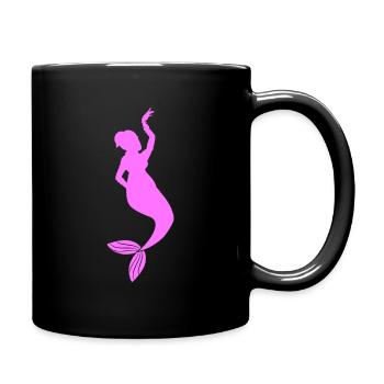 Sirène danse du ventre - Mug uni - noir - Droite