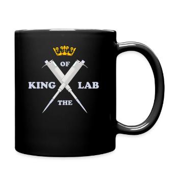 King of the Laboratory - Science Nerd - Full Colour Mug - black - Right