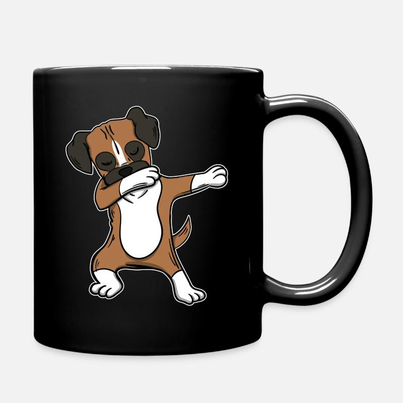Deutscher Boxer Hund Dabbing Dabb Tanzen Geschenk - Tasse einfarbig - Schwarz