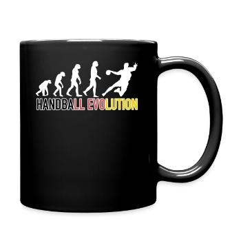 Evolution du handball | Joueur de handball - Mug uni - noir - Droite