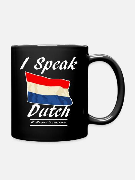 I Speak what's your superpower - Full Colour Mug - black