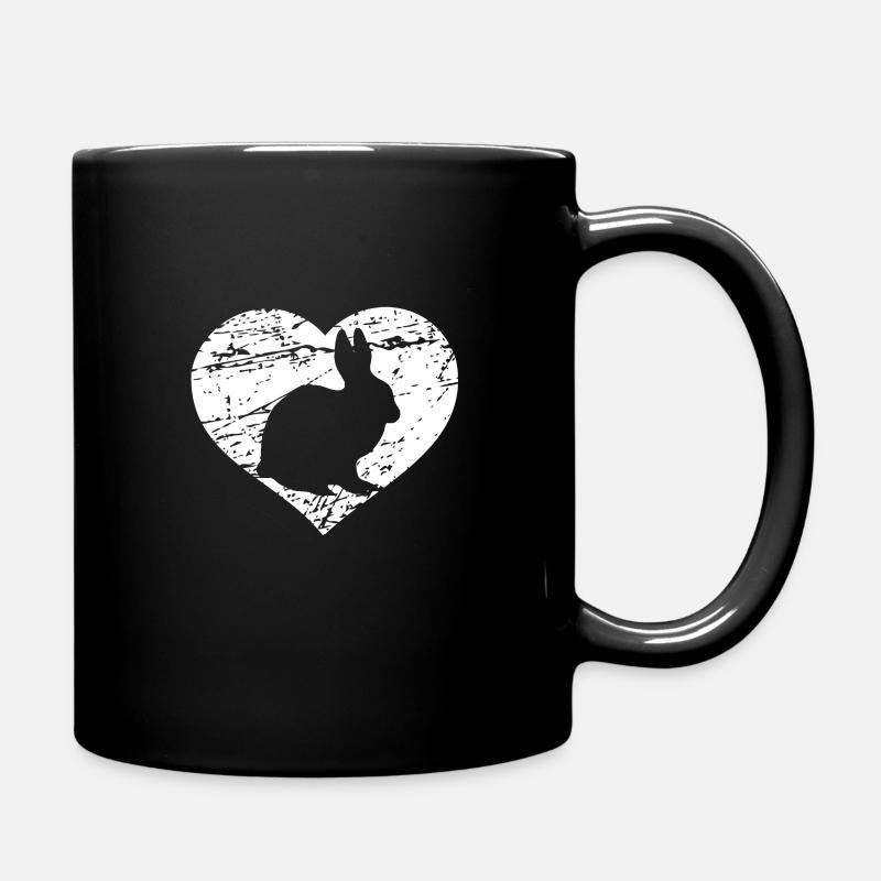 Hase - Tasse einfarbig - Schwarz
