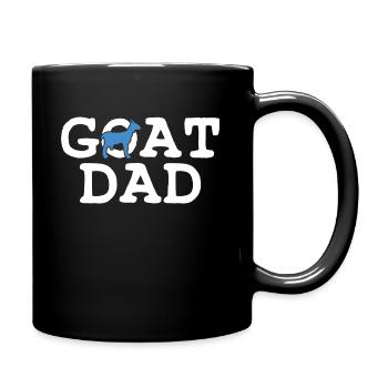 Chèvre père papa - Mug uni - noir - Droite