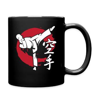 symbole de karaté coup de pied cadeau de sport - Mug uni - noir - Droite