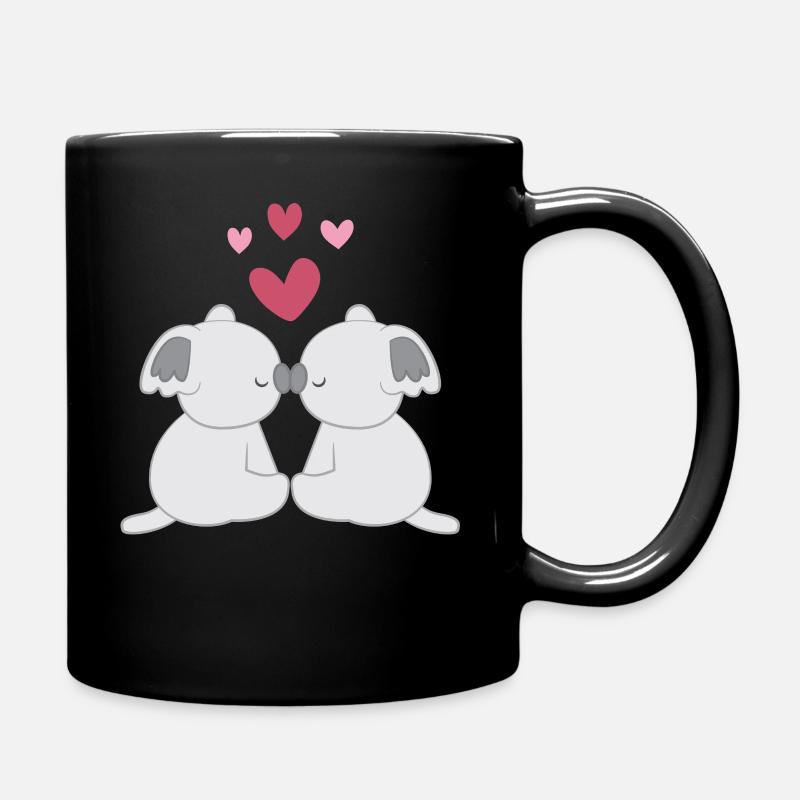 Koala - Koala - Koalafan - Saint Valentin - Coeur - Mug uni - noir