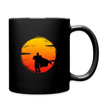 Super-héros volant invisible - Mug uni - noir - Droite
