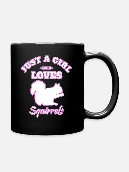 Eichhörnchen - Tasse einfarbig - Schwarz