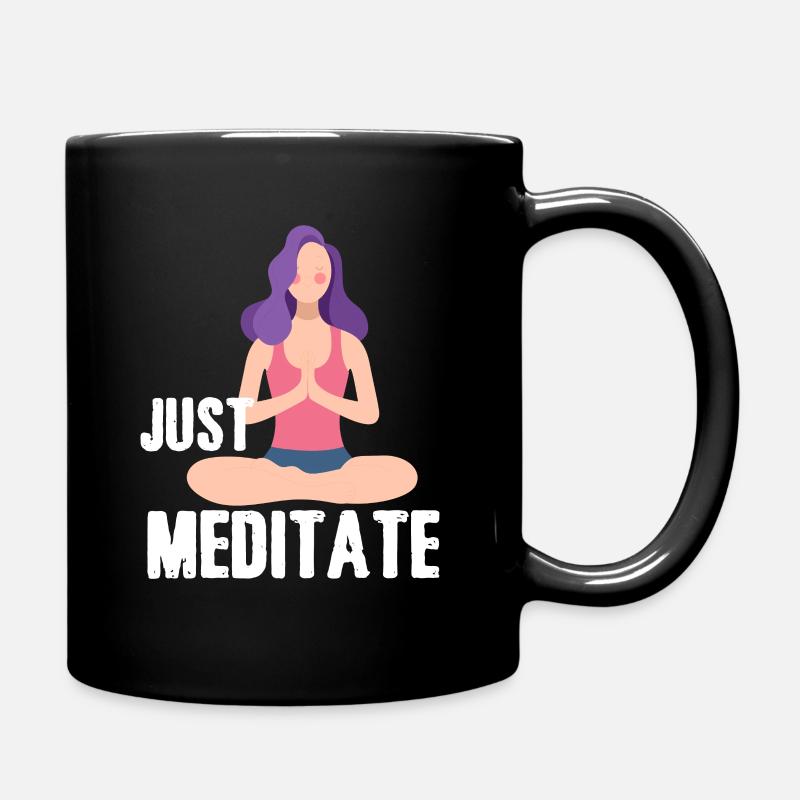 Juste méditer - Mug uni - noir