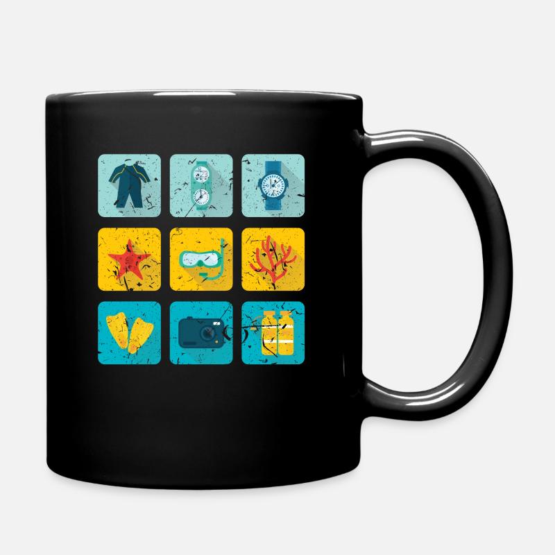 Tauchen - Tasse einfarbig - Schwarz