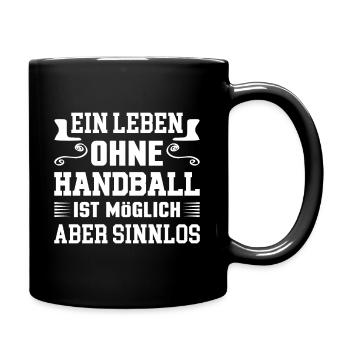 Handball saying - Full Colour Mug - black - Right