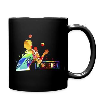 Travail de jonglage - Mug uni - noir - Droite