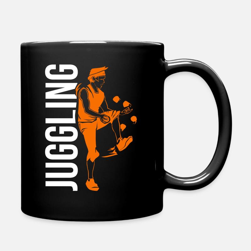 Juggling ball gift - Full Colour Mug - black