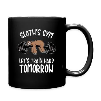 Gym Fitness Workout Training Weight Lifting Gift - Tasse einfarbig - Schwarz - Rechts
