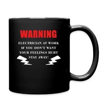 Électricien Électricité Électricité Électricité Cadeau - Mug uni - noir - Droite