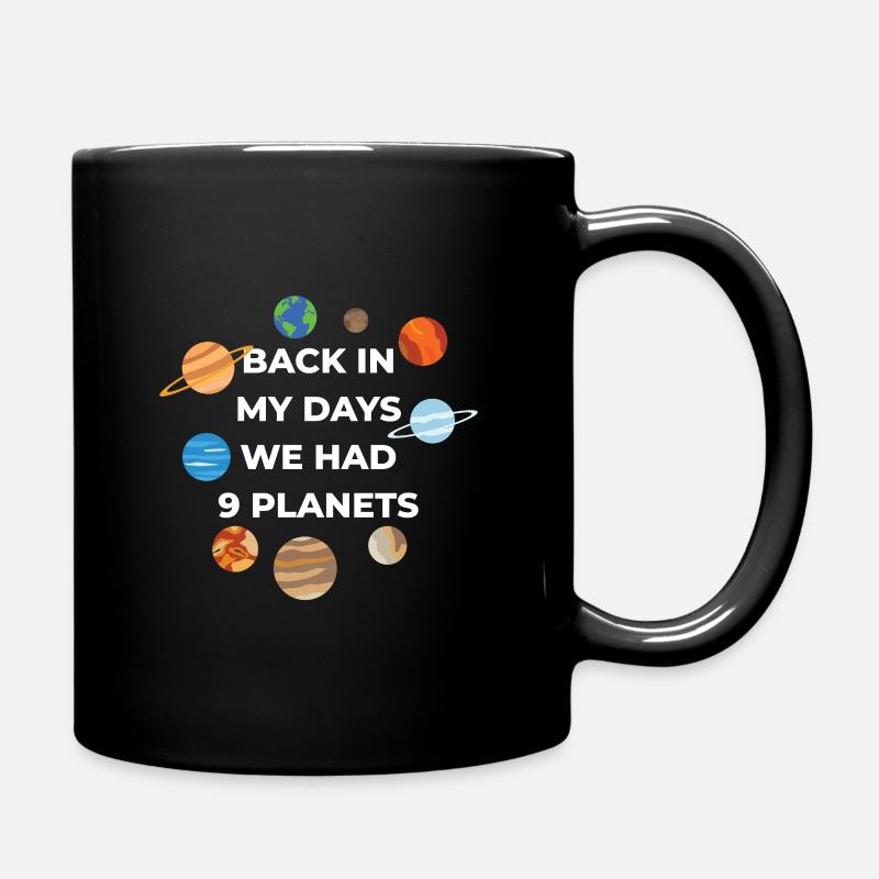 Planets - Tasse einfarbig - Schwarz