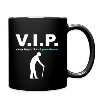 Retraité VIP - Mug uni - noir - Droite