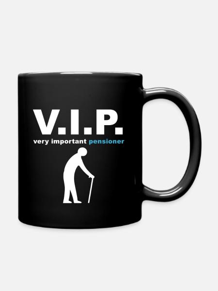 V.I.P. Pensioner - Tasse einfarbig - Schwarz