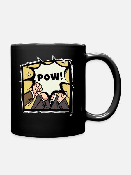 Pow Livre de BD Coup de coup de la bulle de bande dessinée cadeau - Mug uni - noir