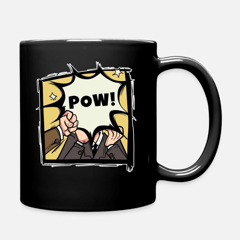 Pow Livre de BD Coup de coup de la bulle de bande dessinée cadeau - Mug uni - noir