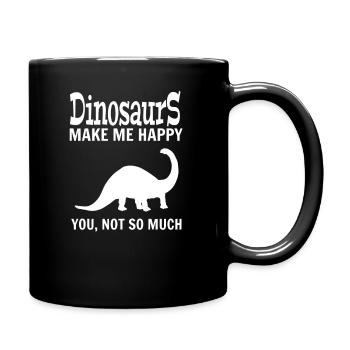 dinosaur - Full Colour Mug - black - Right