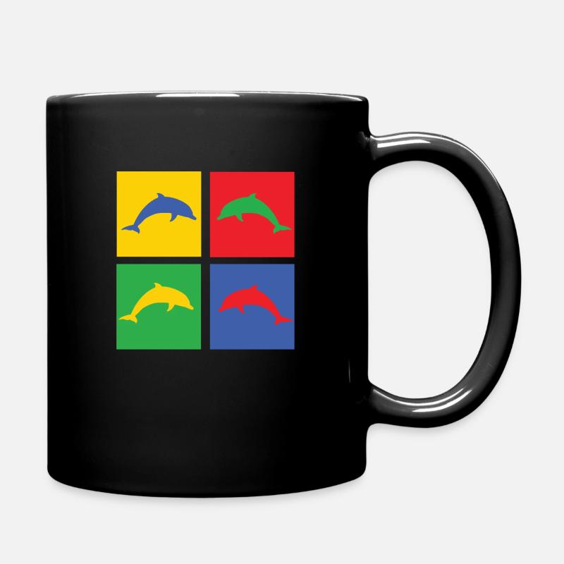 Delfin - Tasse einfarbig - Schwarz