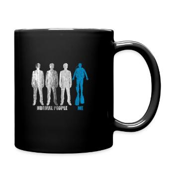 Tauchen - Tasse einfarbig - Schwarz - Rechts