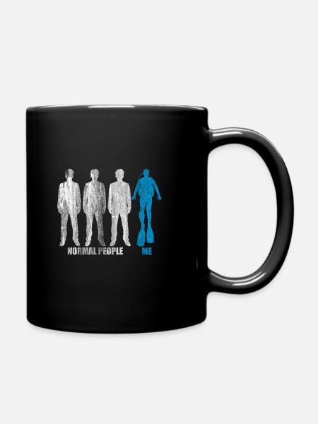 Tauchen - Tasse einfarbig - Schwarz